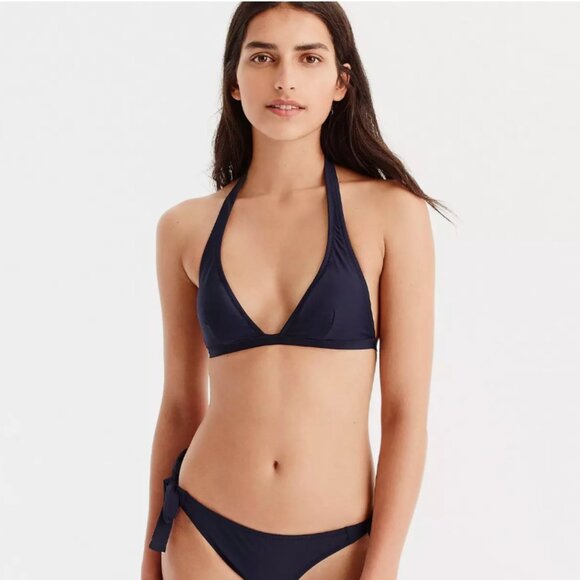 JCrew $54 Halter Bikini Top in Frosty Berry Pink Size XS J2818 pool beach - Picture 2 of 5